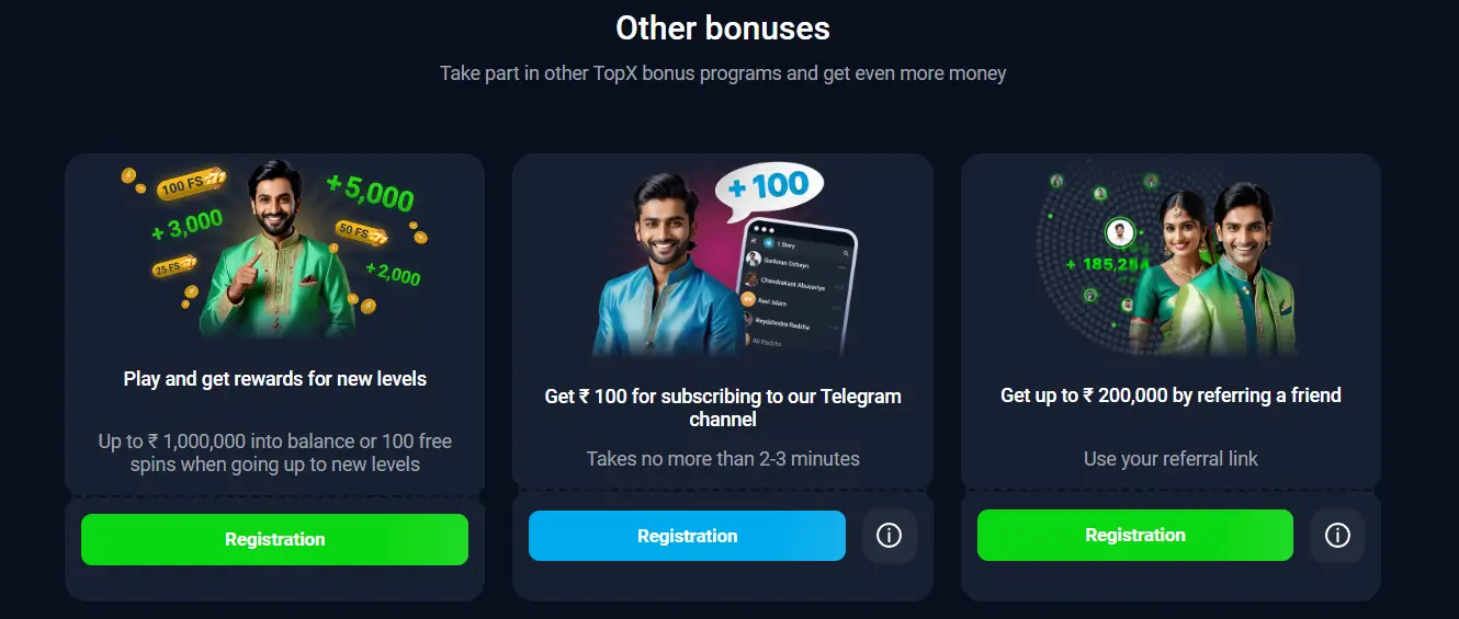welcome bonus Topx